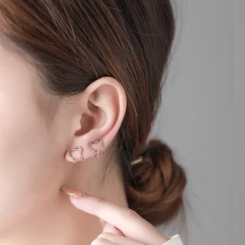 Kórejský Minimalistický Ucho Putá Nastaviť Ucho Krúžky Pre Dievčatá Zlato Earcuff Roztomilý Chrupavky Klip na Náušnice Č Prebodol Ženy Punk Šperky