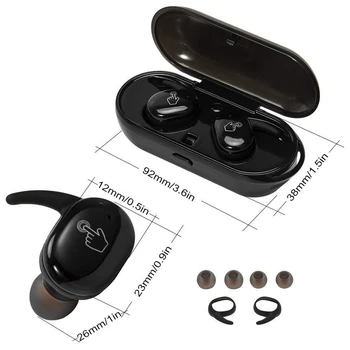 Y30 TWS Bluetooth 5.0 Slúchadlá Dotyk Športové Vodotesné Slúchadlá Bezdrôtové Bluetooth Headset S Nabíjanie Box Slúchadlá