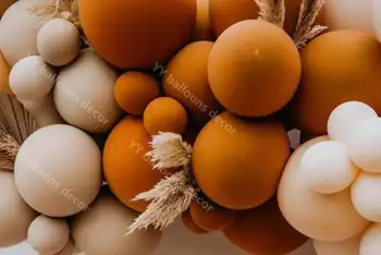 160pcs Balóny Arch Svadobné Dekorácie Dvojité Orange Krém Broskyňa Balón Garland Nevesta má Byť Výročie Party Dekor Dodávky