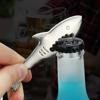 Kovové Pivo Prívesok Otvárač Shark Keychains Kuchynské Doplnky Krúžok Na Svadobné Party Obľúbený Darček