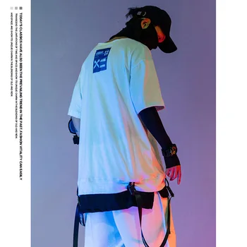 Anime Mužov Tričko Harajuku Streetwear Módy Príležitostné Voľné Hip Hop, Punk O-Krku Mužské Oblečenie Grafický List, Letné Vonkajšie