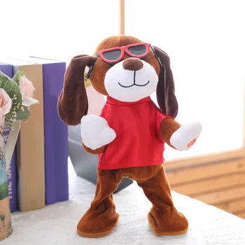 Zábavné Tanečné Psa Interaktívne Plyšové Hračky Shake Swing Šteňa Bábika Party Láskavosti