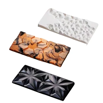Meibum Čokoláda Formy Polykarbonátu 3D Plastové Diamond Choco Blok Candy Formy Strany Dezert Formou Pečivo Zásobník na Pečenie Nástroje