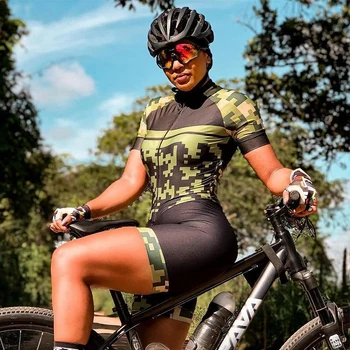 Dámske Cyklistické Oblečenie Jumpsuit Bicyle Jersey Sady Lete na Bicykli Skinsuit Krátky Rukáv Triatlon Pro Team Jednotné MTB Sportwear