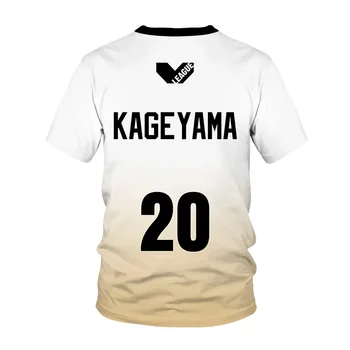 Nový Haikyuu z 2021! 3D vytlačené Hinata Shoyo Bokuto Kotaro Cos Akaashi Keiji T-Shirt Cosplay jednotné Volejbal Športové oblečenie