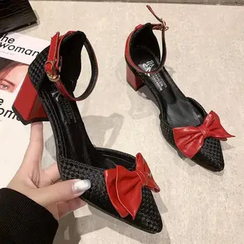 Dámske Topánky 2021 Lete Luxusné Dámske Sandále Módne Bežné Luk Sexy Bling Vysoké Podpätky Zapatos De Mujer Plataforma