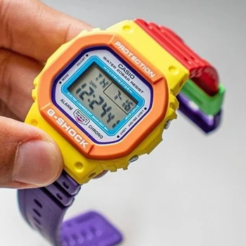 Casio hodinky g-shock hodinky mužov top luxusný set Lego farby zodpovedajúce obmedzené rainbow kocka Multifunkčné mužov sledovať relogio masculino