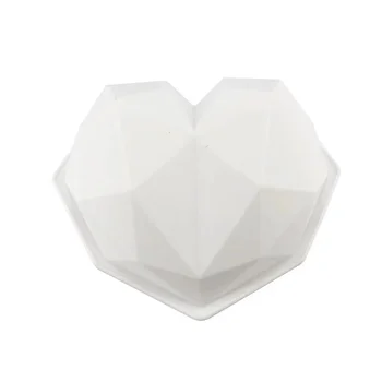 Molde de silikónové siliklolve, moldes de silikónové de 8 formas de diamante, amor, coração de para esponja, bolos, mousse, chocolat