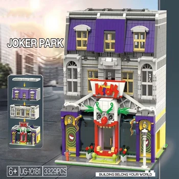 2329pcs Joker Raj Nápady Streetview Budovy Hračky Nastaviť Stavebné Bloky Mesto Kreatívne Architektúry Modelu Deti Deti Darčeky