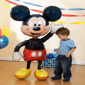 Disney Veľké Mickey Minnie Mouse Fóliové Balóniky Cartoon Deti Narodeninovej Party Dekorácie, Detské Sprcha Strany Balón Chlapec Hračky Globos