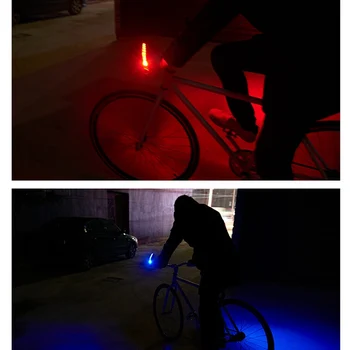 Bezpečnostné Upozornenie Bezpečnostné Upozornenie Bicyklov Svetla Bike LED Svetlo Predné Zadné Ostrohové zadné svetlo Prenosné Cyklistické Svetlo Bike Príslušenstvo