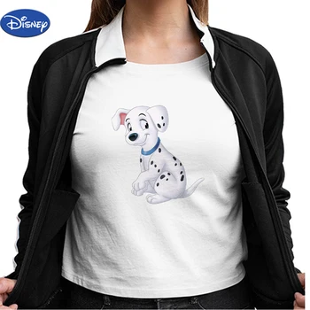 Disney Ženy Tričko Dalmatians Túžbu Byť Vlka Vytlačené Veľkými Tričko Animácie 101 Dalmatians Bežné Krátky Rukáv