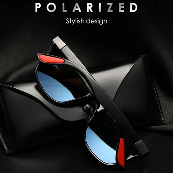 2021 Nový Dizajn Značky Polarizované slnečné Okuliare Muži Ženy Ovládač Odtiene Male Retro Slnečné Okuliare Spuare Zrkadlo Lete UV400 googlu