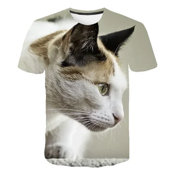 2021 letné nový štýl 3D HD zviera tlače v pohode T-shirt pánske príležitostné športové O-neck T-shirt a BTS T-tričko-krátke rukávy zvierat pr