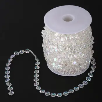 99FT Garland Diamond Akryl Crystal Perličiek Opony Svadobné DIY Party Dekor Svadobné Cesty Vedú Príslušenstvo DIY Opony Dekor