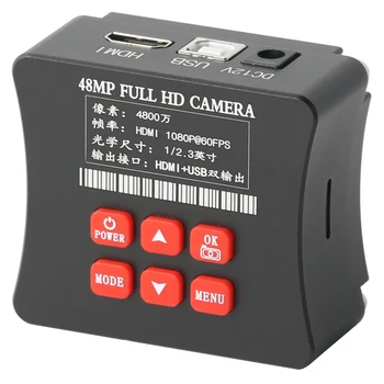 HD 1080P 60FPS 48MP HDMI USB Kamera 3,5 X-90X Súčasne-Hlavná Stereo Mikroskopom trinokulárny kyowa Nastaviť