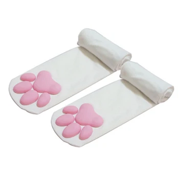 Nové Lolita 3D Mačací Pazúr Prst Ponožky pre Ženy, Dievčatá Kawaii Čiapky Roztomilý Darček Sexy Packa Podložky Cosplay Stehná Vysoké Socking 2021