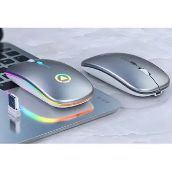 RGB Bezdrôtová Myš Bezdrôtová 5.0 Myši Počítača Tichý USB Mause Nabíjateľná Ergonomické Notebook Myší 5.0 Bluetooth Myš