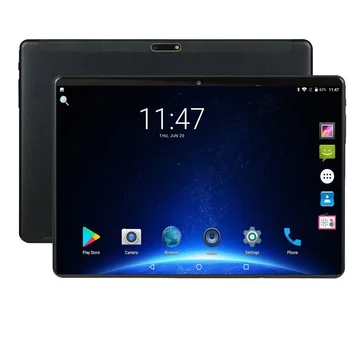 2.5 D displej Kovové tablet 10 Palcový Android 8.0 4G Dual SIM karte Tablet PC Desať Core Dual Camera 6GB+128 GB, WiFi, Bluetooth, GPS