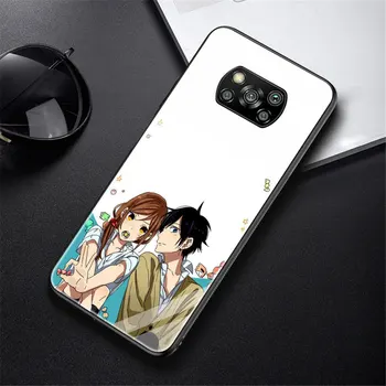 Horimiya Sladké Anime Tvrdeného Skla Telefón puzdro Pre Xiao Mi 11 Ultra 11i 9T 10 TON Lite 5G Poznámka 10 Pro Poco X3 NFC Fundas Kryt