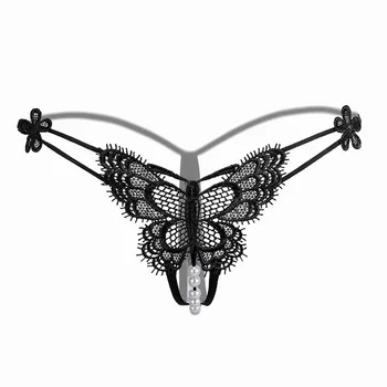 Jemné Motýľ Kvet Tangá Transparentné Crotchless Dospelých Sexy Nohavičky Duté Von Žien spodná Bielizeň, Erotická Bielizeň, G-Strings