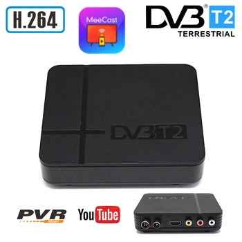 2020 DVB T2 Prijímač Full HD Digitálna TV Set-Top Box DVB T2 H. 264 Podporu Youtube USB WIFI MeeCast Tv Prijímač DVB T2 TV Tuner