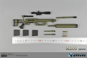 ZYTOYS 1:6 M200 Sniper Puška ZY15-11/12 Vojenská Zbraň, Zbraň Model Hračka Uchytenie 12