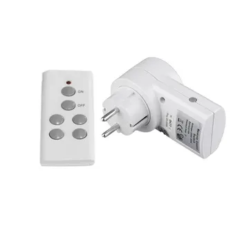 Bezdrôtové Diaľkové Ovládanie Domov elektrickej Zásuvky zapnutie Svetla Pätica 1 Vzdialenej EÚ Konektor Plug BH9938-1 DC 12V