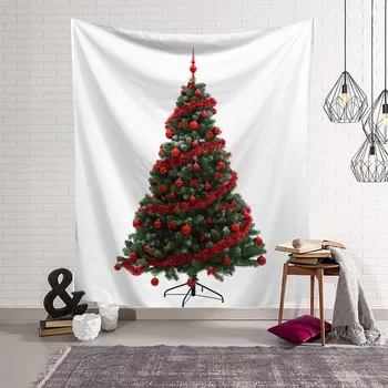 Vianočný stromček gobelín wall art Vianočné domáce dekorácie pozadí handričkou sviatočnú atmosféru vykresľovanie visí handričkou