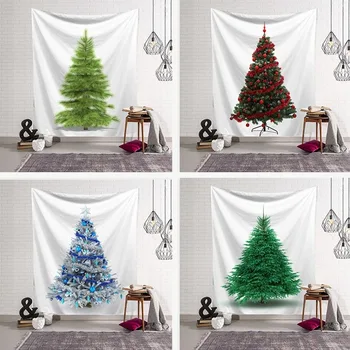 Vianočný stromček gobelín wall art Vianočné domáce dekorácie pozadí handričkou sviatočnú atmosféru vykresľovanie visí handričkou