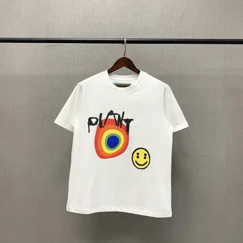 CPFM Lete Harajuku Kawaii Žien T-shirt kórejský Módne Oblečenie Y2k Anime Plodín Top Tričko Krátky Rukáv, Čierna a Biela T-shirt