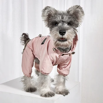 Pes Pršiplášť Psa Nepremokavé Oblečenie Jumpsuit Starostlivosť O Šteňa Oblečenie Malý Pes Kostýmy Yorkshire Pomeranian Bradáči Rainwear
