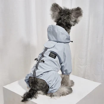 Pes Pršiplášť Psa Nepremokavé Oblečenie Jumpsuit Starostlivosť O Šteňa Oblečenie Malý Pes Kostýmy Yorkshire Pomeranian Bradáči Rainwear