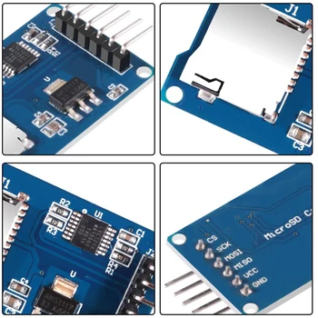 Micro SD rozšírenia Úložného priestoru Dosky Micro SD TF Kartu Štít Modul SPI Pre Arduino