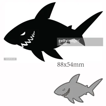 Rezanie kovov Zomrie Rez Zvierat shark Dekorácie Zápisník Papier Plavidlá Nôž Plesne Čepeľ Punč Blany