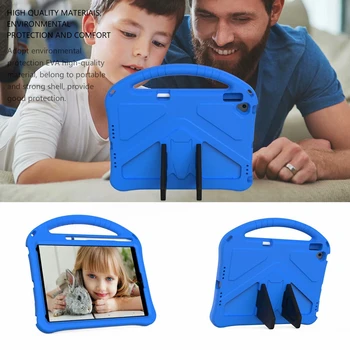 Deti Bezpečné EVA Pena Prenosné Ručné držiaky na Shockproof Stojan Tabletu Kryt Pre iPad, 10.2 palcov 2019 7. Gen/ 10.2