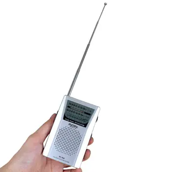 Mini Prenosné BC-R60 Rádio Multifunkčné AM, FM Rádio Vrecko Veľkosti Teleskopická Anténa Prijímača 3,5 mm Odolné Rádio Pre Seniorov