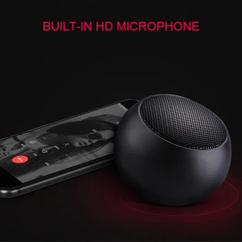 BM3D Mini Prenosných Bezdrôtových Bluetooth Reproduktor, Kovové Stereo Reproduktor s Mikrofónom Subwoofer MP3 Hudobný Prehrávač pre Telefón