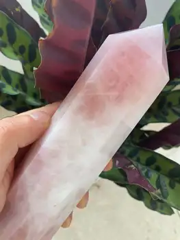 Krásne prírodné rose crystal crystal prútik, prírodný krištáľ veža 700-800 g