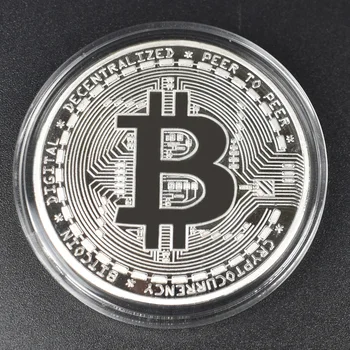 FLC Hot 50pcs/Veľa Bitcoin mince BTC Bit Kovové Mince Suvenír Pre Album mince Non-cryptocurrency Nákupný košík mince