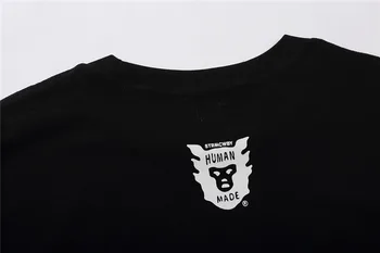 Ľudské Vyrobené Dievčatá Nie Plakať T shirt Muži Ženy Srdca tlače Top Tees T-shirt harajuku nadrozmerné t tričko