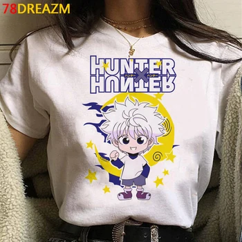 Hunter x Hunter Hisoka Killua t shirt top tees mužov ulzzang harajuku kawaii japonský pár tlač letné top plus veľkosť vintage