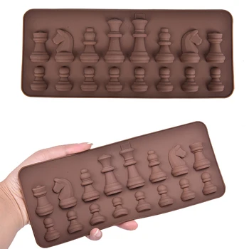 1PC Nové Silikónové Tortu formy 3D International chess Torte Čokoláda Cukor plavidlá, Plesne Plesne Nástroje Odolný Opakovane Tortu Formy