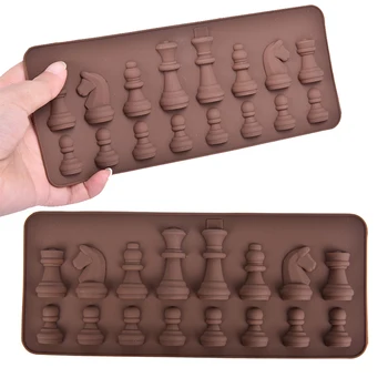 1PC Nové Silikónové Tortu formy 3D International chess Torte Čokoláda Cukor plavidlá, Plesne Plesne Nástroje Odolný Opakovane Tortu Formy