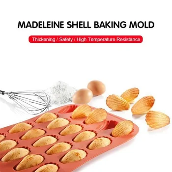 1pc Mintiml Shell Poháre Madeleine Shell Silikónové Madeleine Cookie Formy DIY Kuchyňa Pečenie Sušienky, Koláče Pečenie Nástroje