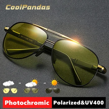 Pilot, slnečné Okuliare Pre Mužov, Ženy Photochromic Polarizované Okuliare Jazdy Okuliarov Chameleon Anti-Glare Objektív UV400 gafas de sol hombre