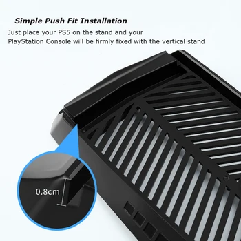BUBM PS5 Herné Konzoly Odvod Tepla Držiak Odolný protišmykový Stojan Hosť Base Držiak Špeciálne Navrhnuté Pre PlayStation 5