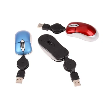 1PC Mini Tvorivé Wired Mouse USB 1200DPI Zdvíhateľnej Optická Myš Ergonómia Office Hernej Myši Pre PC, Notebook, Notebook