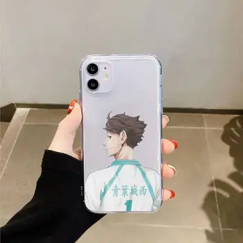 Anime Haikyuu Oikawa módne capa coque Telefón Prípade Transparentné pre iPhone 6 7 8 11 12 s mini pro X XS XR MAX Plus