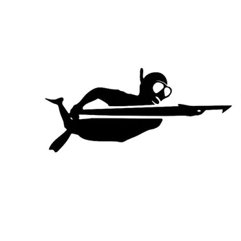 19.6*8.6 CM Módne Vidlica Zbraň Lov Rybolov Nálepky Potápačov Potápať Vinyl Reflexné Auto Samolepky